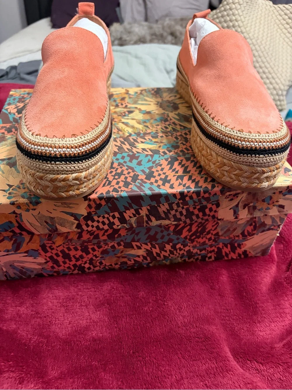 Ulla Johnson Coral Suede Espadrille Platform Loafers